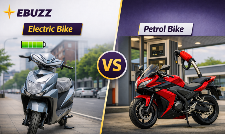 e bike vs petrol bike