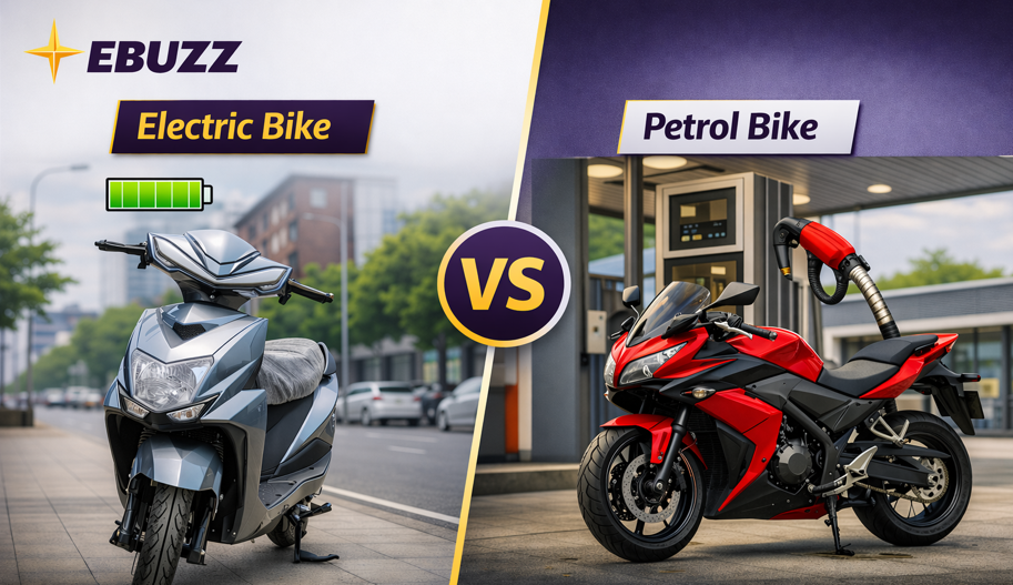 e bike vs petrol bike